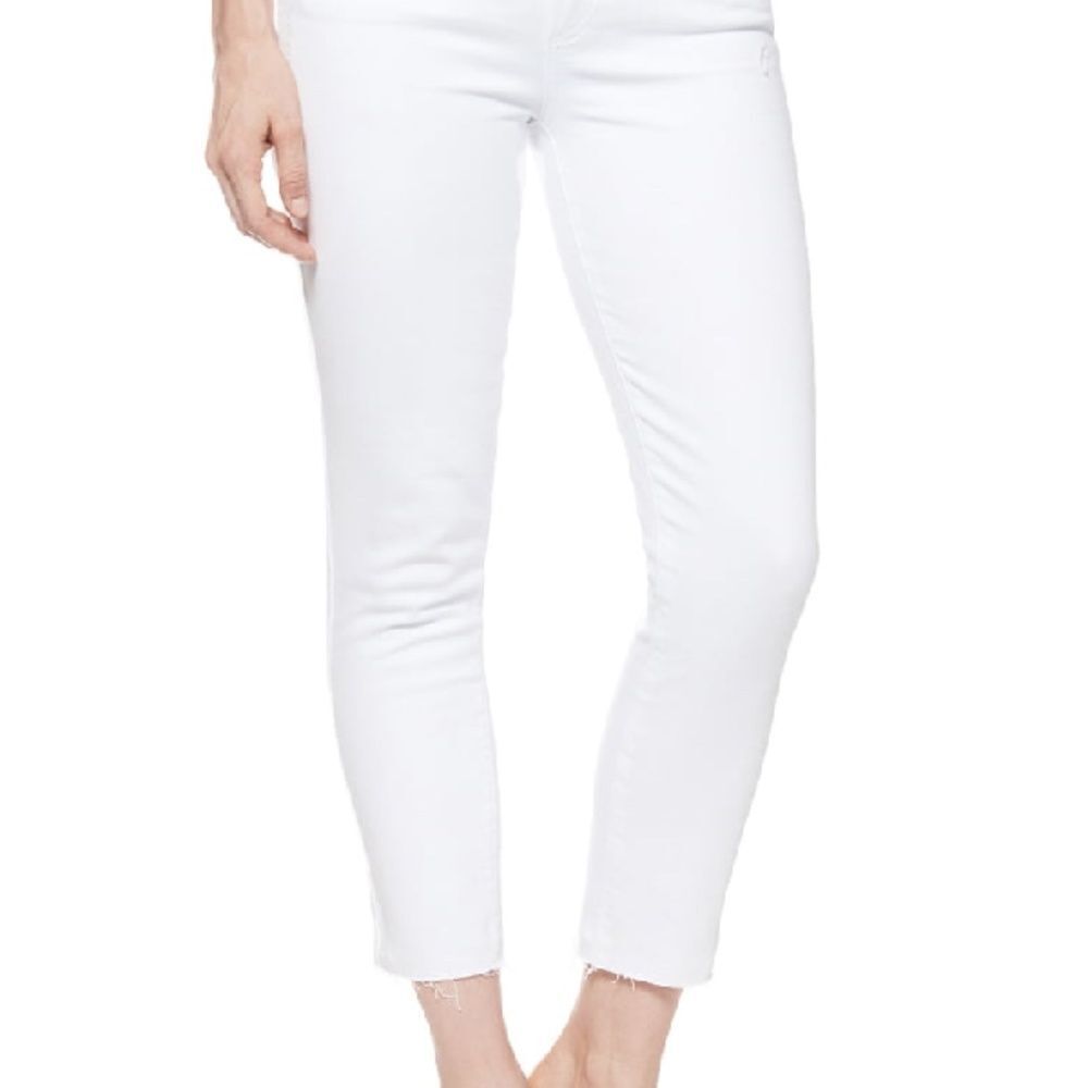 Paige Crisp White Skyline Skinny‎ Crop Jeans Sz 26